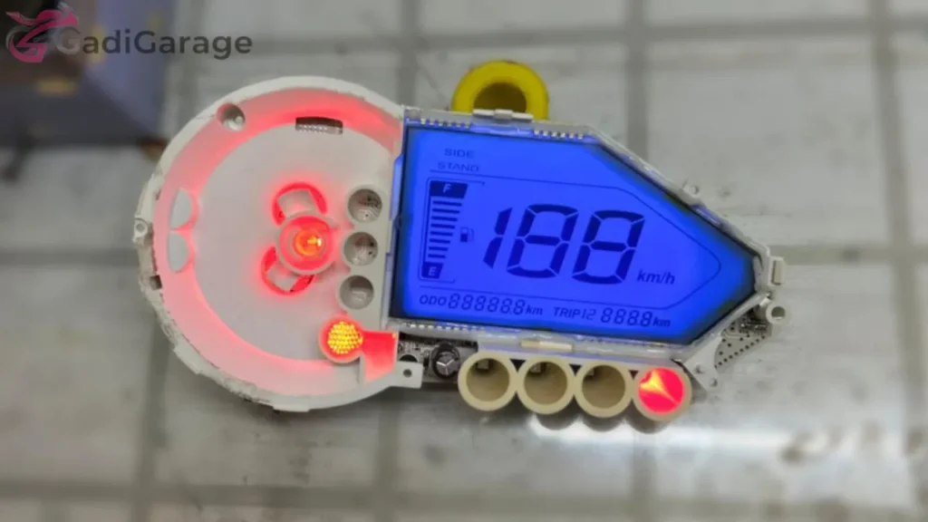 Pulsar 150 Sun Faded Speedometer Display Fixed