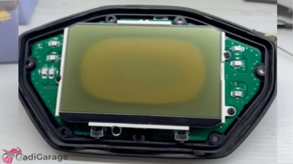 TVS Ntorq Sun Faded Display