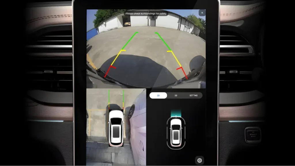 2026 MG Hector Facelift Camera View