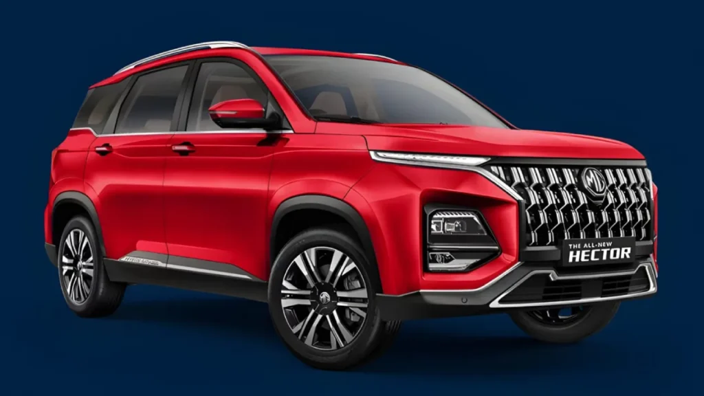 2026 MG Hector Facelift Red Color