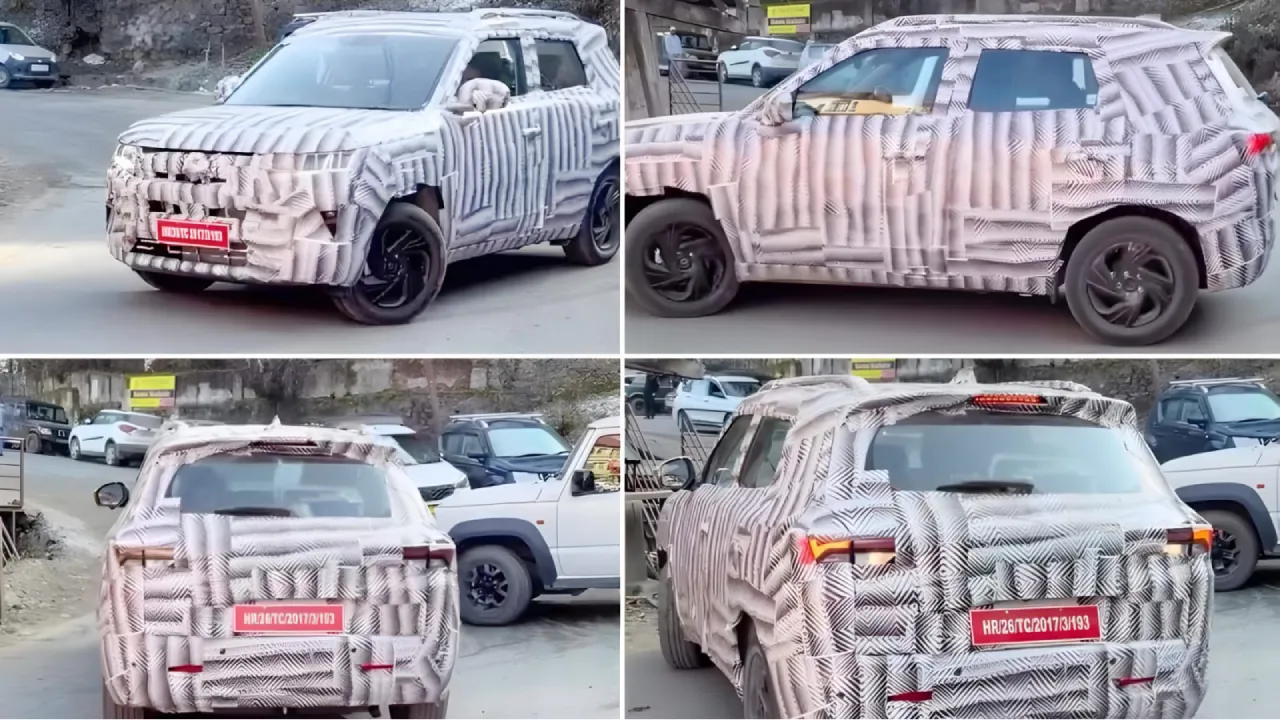 2026 Maruti Brezza Facelift spied testing in India
