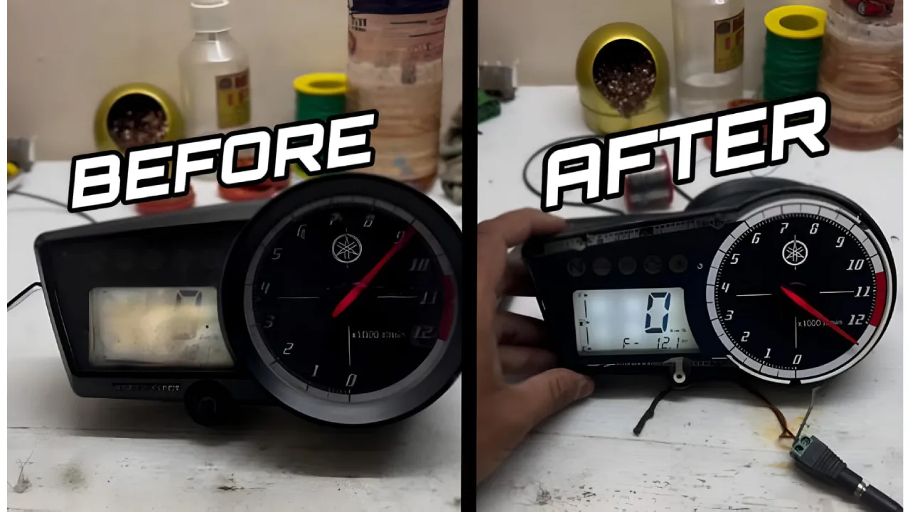 R15 V1 Meter Display Before And After