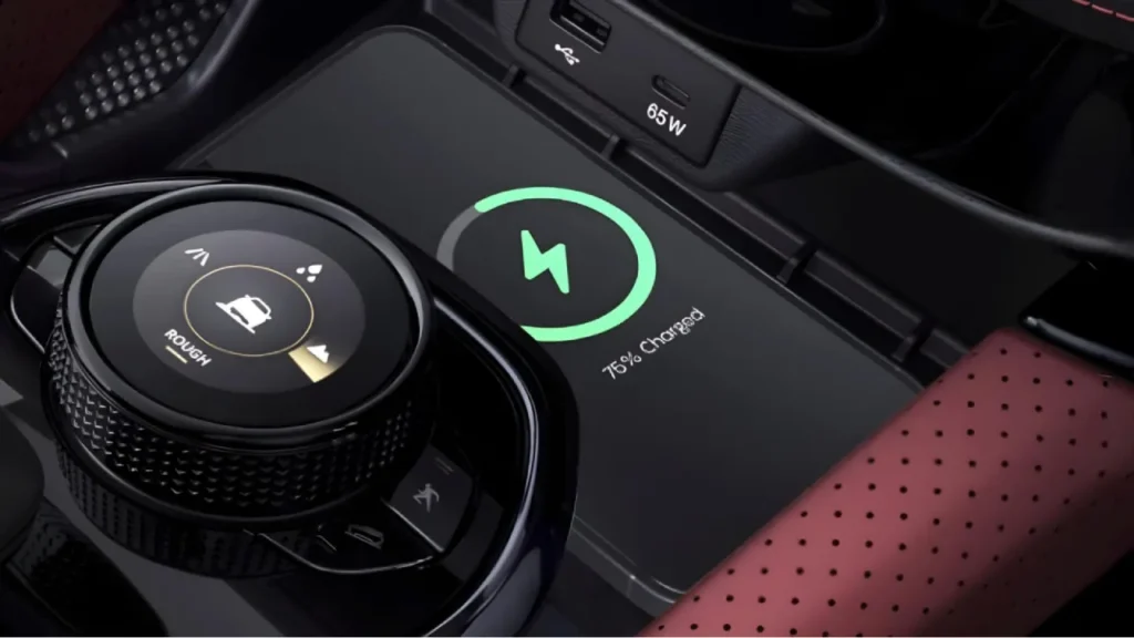 Tata Safari Mobile Charging Port